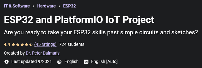 ESP32 and PlatformIO IoT Project