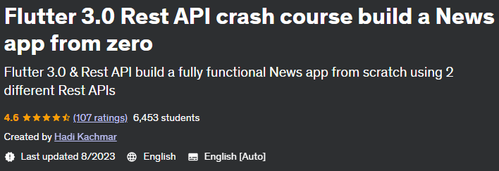 Flutter 3.0 Rest API crash course build a News app from scratch