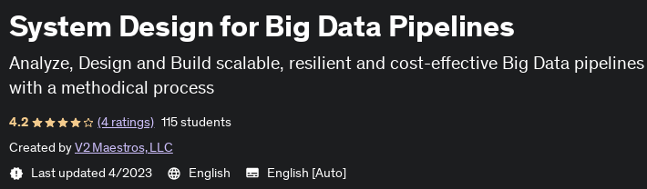 System Design for Big Data Pipelines