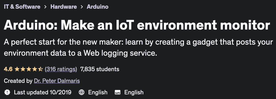 Arduino: Make an IoT environment monitor