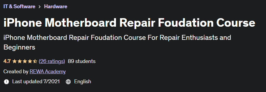iPhone Motherboard Repair Foundation Course