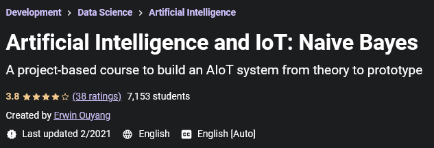 Artificial Intelligence and IoT: Naive Bayes