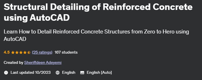 Structural Detailing of Reinforced Concrete using AutoCAD