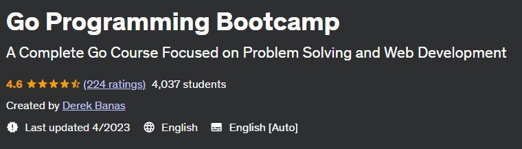 Go Programming Bootcamp