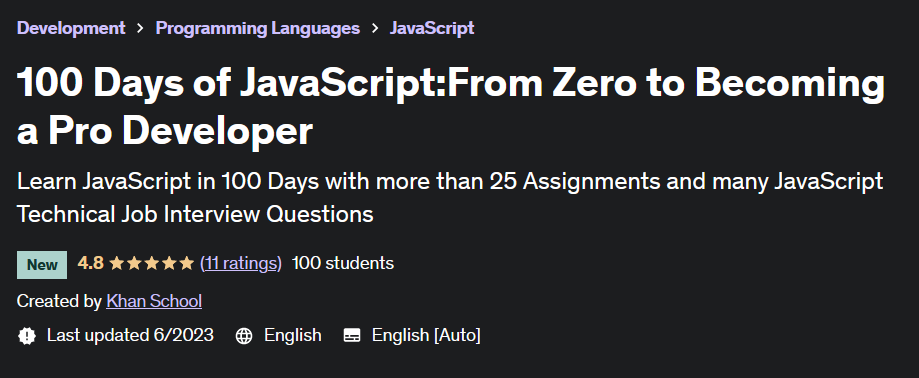 Days of JavaScript: From Zero