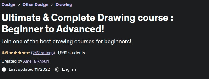 Ultimate & Complete Drawing course: Beginner to Advanced!