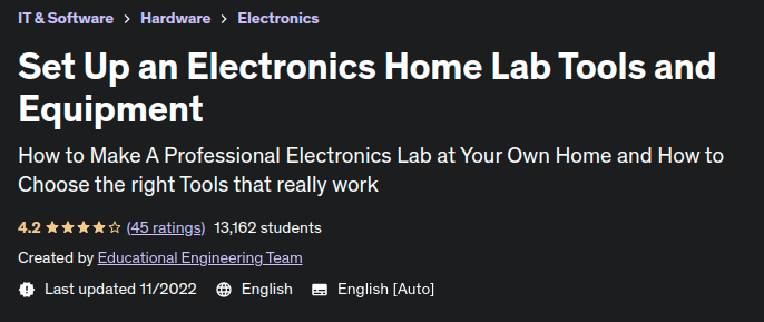 Set Up an Electronics Home Lab Tools and Equipment