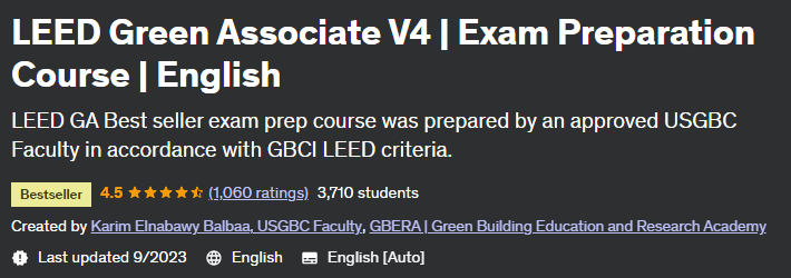 LEED Green Associate V4 _ Exam Preparation Course _ English