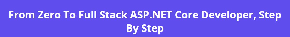 ASP.NET Core Full Stack