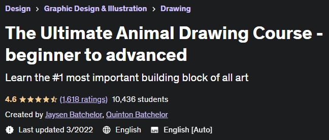 The Ultimate Animal Drawing Course - beginner to advanced