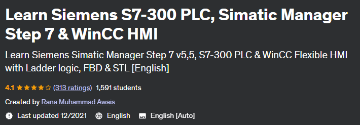 Learn Siemens S7-300 PLC, Simatic Manager Step 7 & WinCC HMI