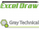 Gray Technical Excel Draw icon