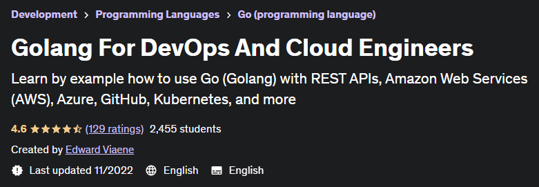 Golang For DevOps And Cloud Engineers