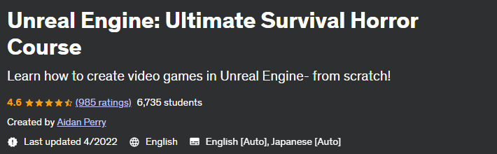 Unreal Engine_ Ultimate Survival Horror Course