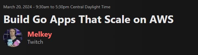 Build Go Apps That Scale on AWS