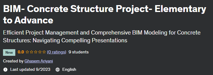BIM - Concrete Structure Project - Elementary to Advance