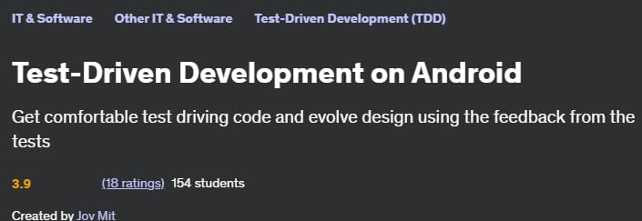 Test-Driven Development on Android