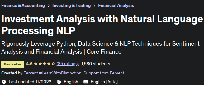 Investment Analysis with Natural Language Processing NLP