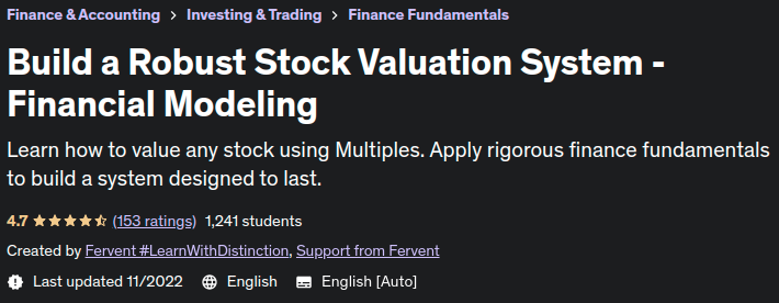 No prior knowledge required.  We start from the very basics.  And build you to a PRO at Stock Valuation using Multiples.  Knowledge of basic accounting is useful but NOT essential.  You'll need a calculator, access to Microsoft Excel® OR a Google account (Google Sheets).