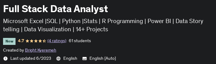 Full Stack Data Analyst