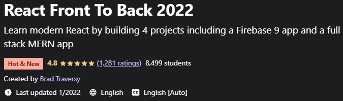 React Front To Back 2022