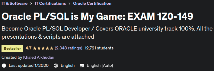 Oracle PL/SQL is My Game: EXAM 1Z0-149