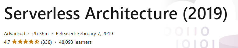 Serverless Architecture (2019)