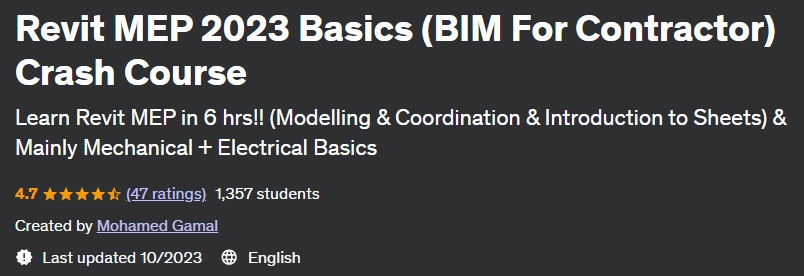 Revit MEP 2023 Basics (BIM For Contractor) Crash Course