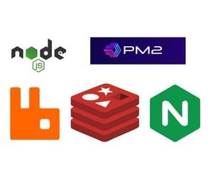 Node JS Cluster with PM2, RabbitMQ, Redis and Nginx