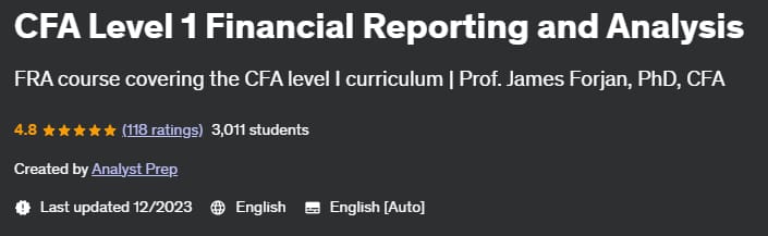 CFA Level 1 Financial Reporting and Analysis