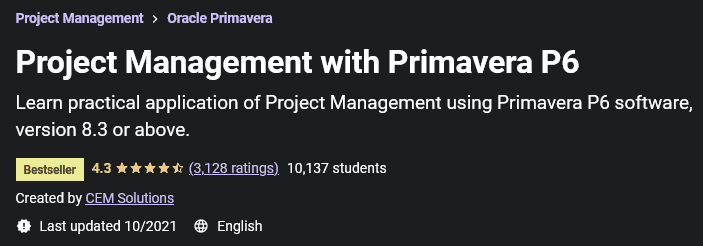 Project Management with Primavera P6