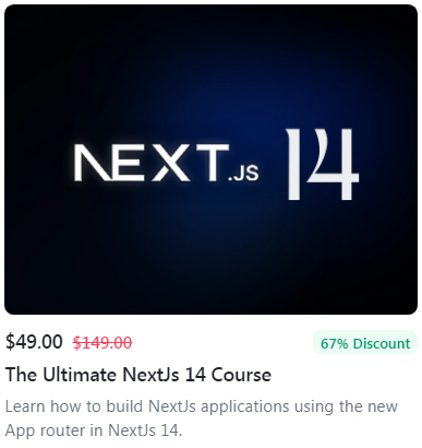 The Ultimate NextJs 14 Course