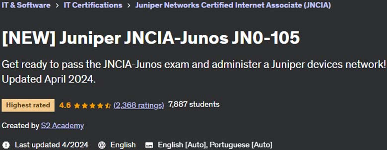 Juniper JNCIA-Junos JN0-105