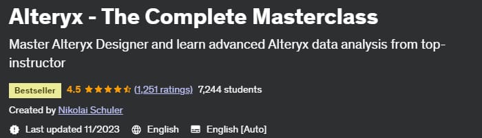 Alteryx - The Complete Masterclass