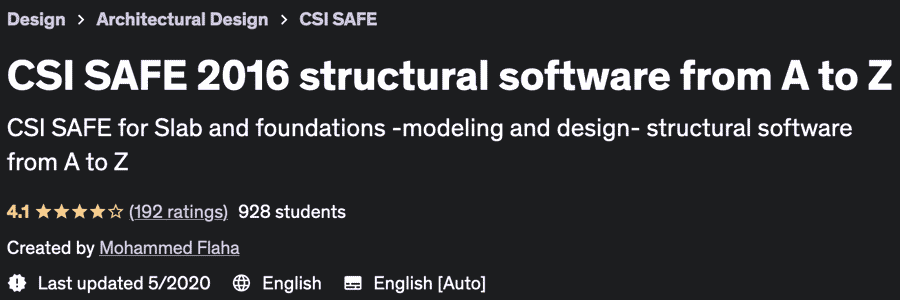 CSI SAFE 2016 structural software from A to Z