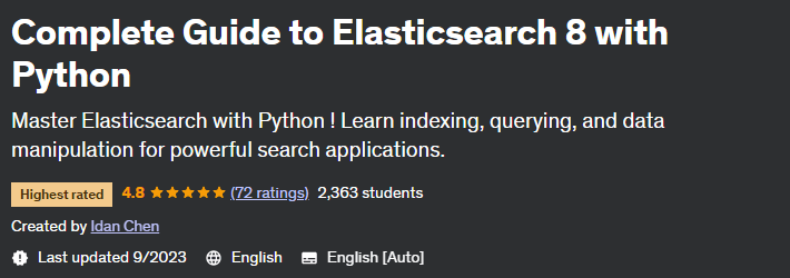 Complete Guide to Elasticsearch 8 with Python