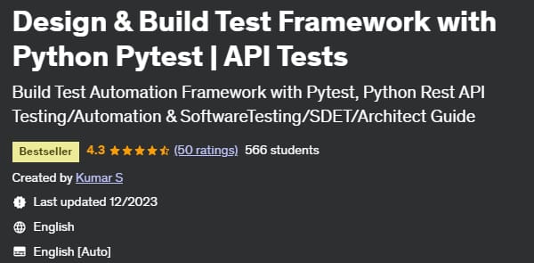 Design & Build a Test Framework With Python Pytest