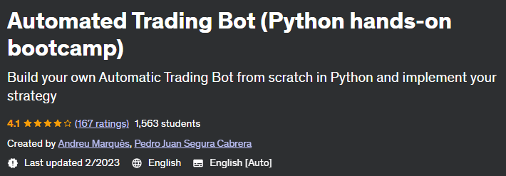 Automated Trading Bot (Python hands-on bootcamp)