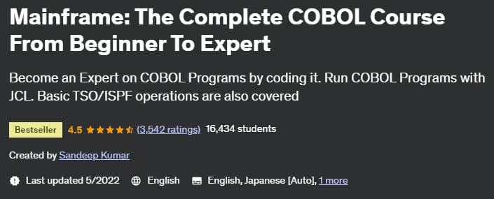 Mainframe_ The Complete COBOL Course From Beginner To Expert