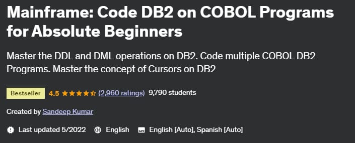 Mainframe_ Code DB2 on COBOL Programs for Absolute Beginners