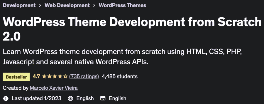 WordPress Theme Development from Scratch 2.0