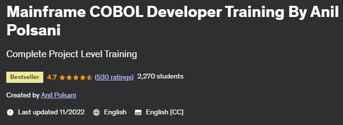 Mainframe COBOL Developer Training By Anil Polsani