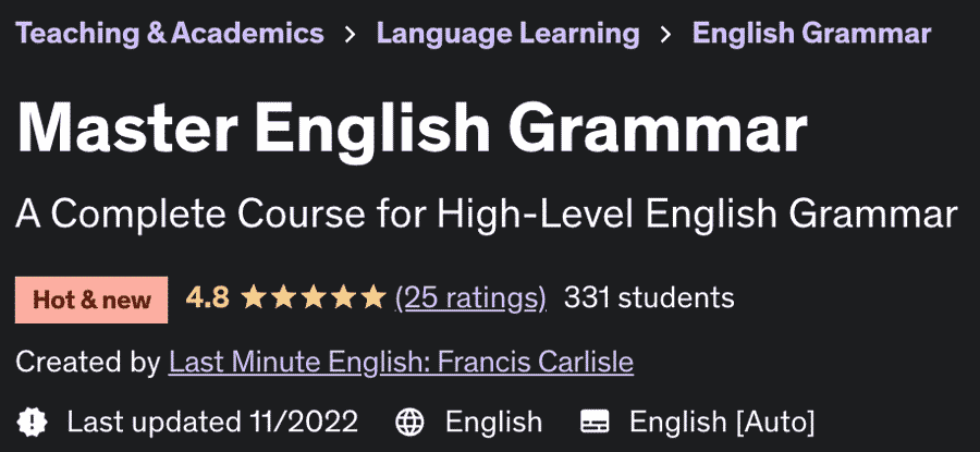 Master English Grammar