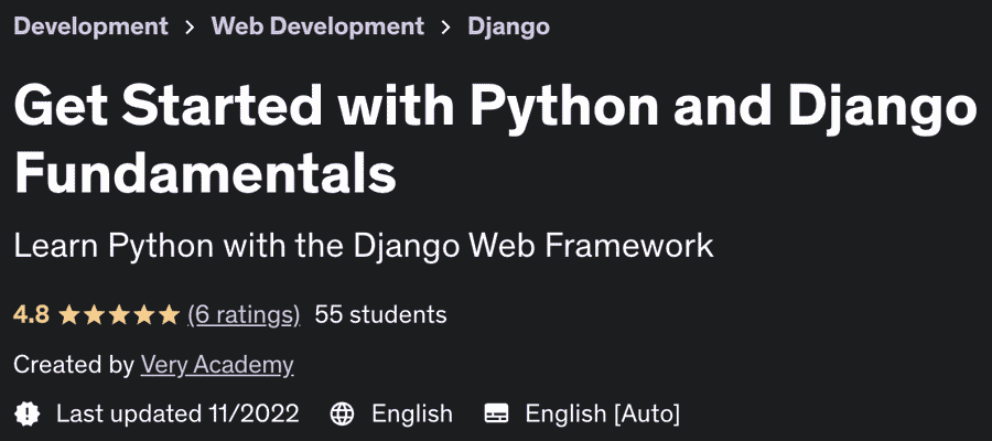 Get Started with Python and Django Fundamentals