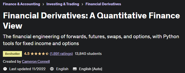 Financial Derivatives A Quantitative Finance View