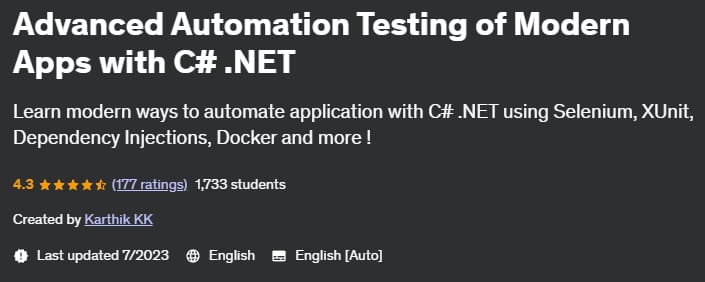 Advanced Automation Testing of Modern Apps with C_.NET