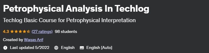 Petrophysical Analysis In Techlog