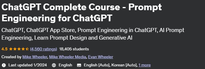 ChatGPT Complete Course - Prompt Engineering for ChatGPT