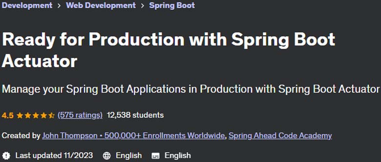 Ready for Production with Spring Boot Actuator