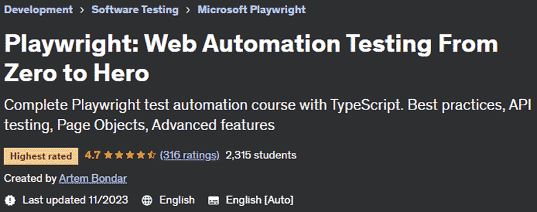 Playwright: Web Automation Testing From Zero to Hero